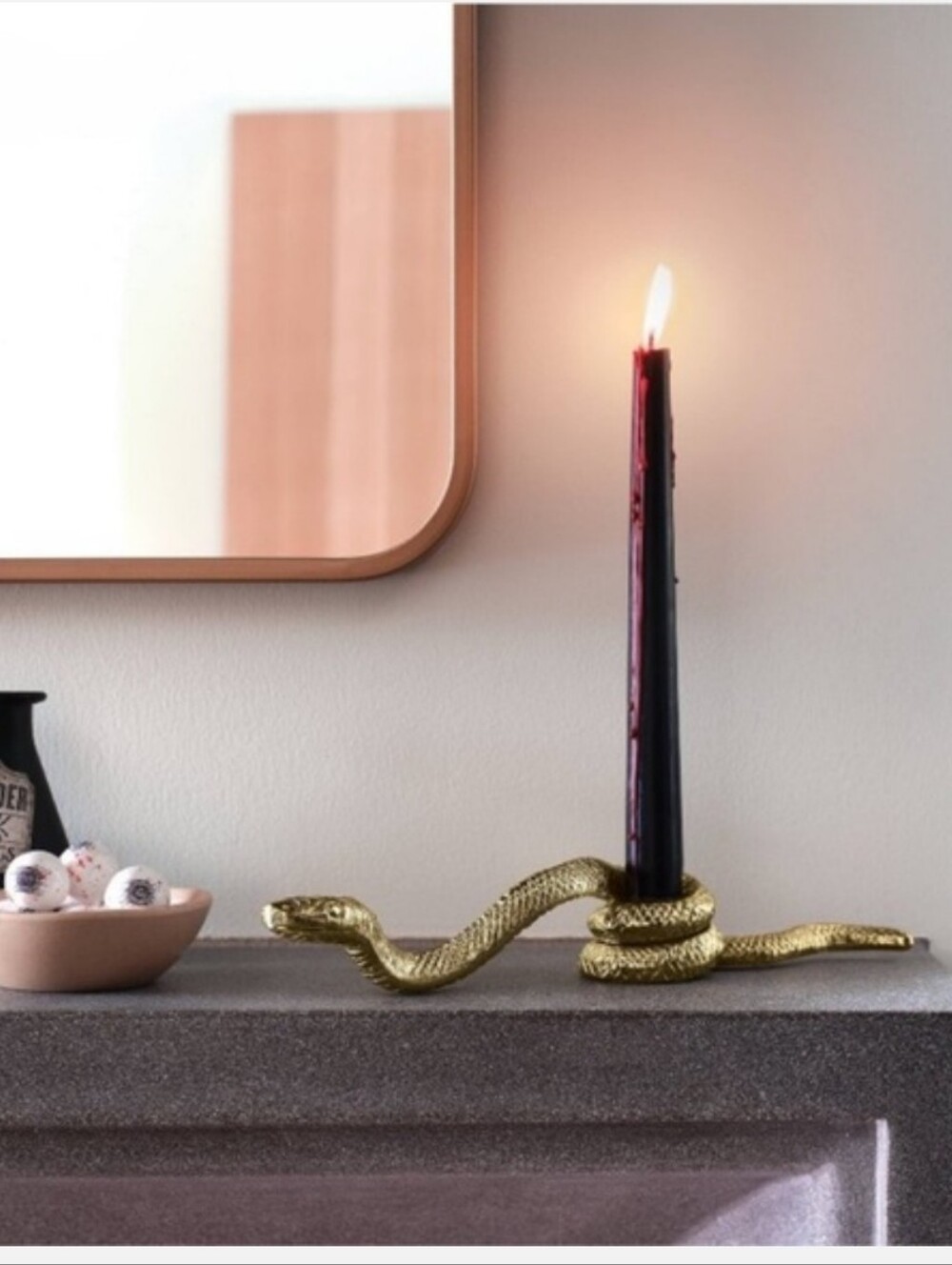 Threshold Set Of 2 Gold Serpent Snake CandleHolder - Picture 6 of 8